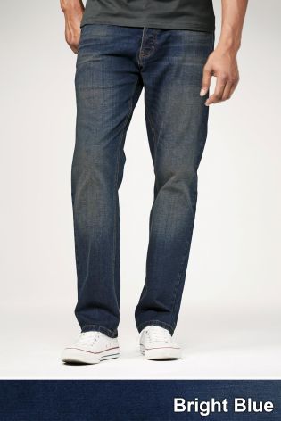 Bright Blue Jeans With Stretch